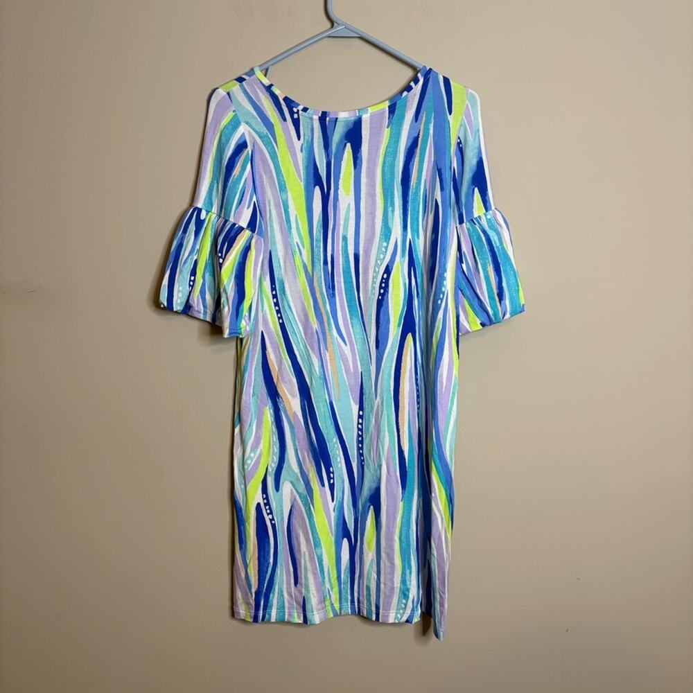Lilly Pulitzer Lindell Dress Shore Perfection Blue Teal Size XS - Picture 5 of 7